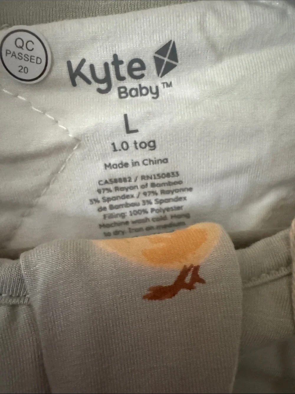 Kyte BABY Sage Green Baby Chick Footed Sleep Walker